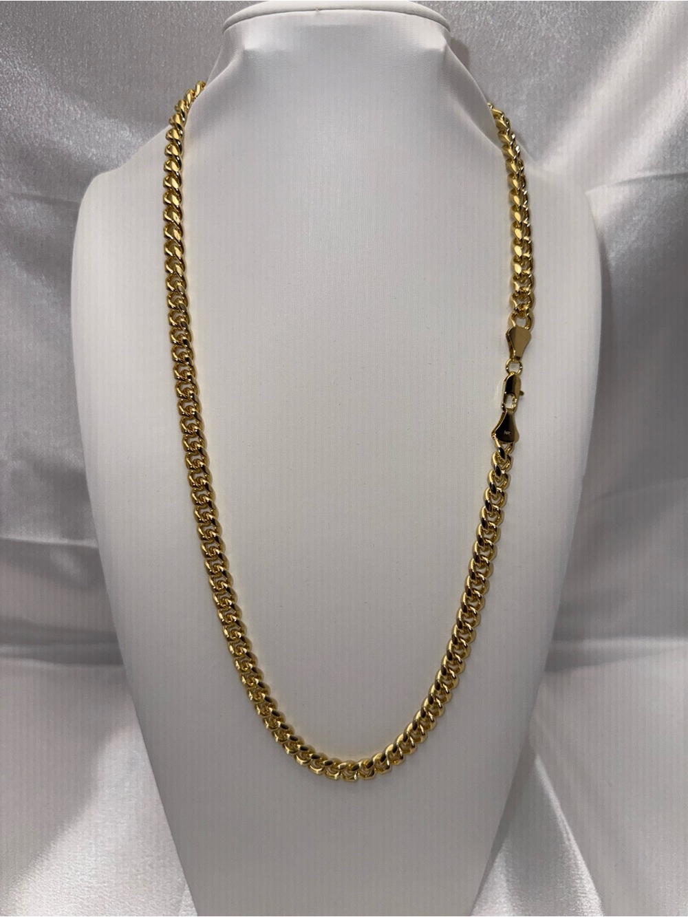24 Inch 12.4mm 18K Gold Dipped Cuban Link Necklace